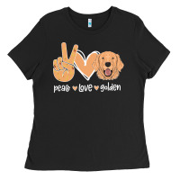 Black Peace Love Golden Ladies Tee - Bettercallsaul