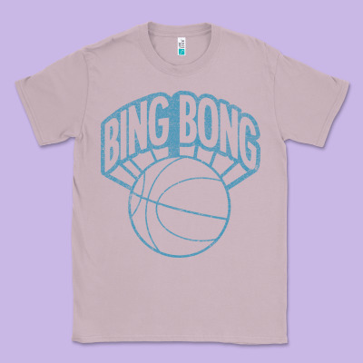 Bing Bong Vintage Distressed Classic Tee Designed By Pixelwave