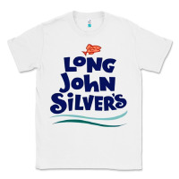 White #long john silvers Classic Tee - PixelWave