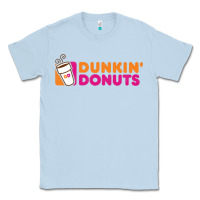 Dusty Blue Dunkin'donuts Classic Tee - PixelWave