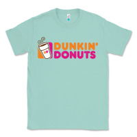 Seafoam Dunkin'donuts Classic Tee - PixelWave
