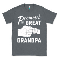 Charcoal Heather Promoted to Great Grandpa Classic Tee - PixelWave