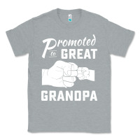 Heather Grey Promoted to Great Grandpa Classic Tee - PixelWave