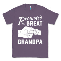 Lavender Promoted to Great Grandpa Classic Tee - PixelWave