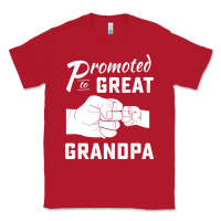 Red Promoted to Great Grandpa Classic Tee - PixelWave