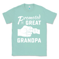 Seafoam Promoted to Great Grandpa Classic Tee - PixelWave