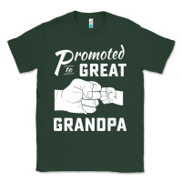 Sports Green Promoted to Great Grandpa Classic Tee - PixelWave