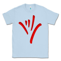 Dusty Blue asl (american sign language) tshirt  i love you classic Classic Tee - PixelWave