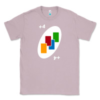 Lilac Uno Card Game Draw Four Classic Tee - PixelWave