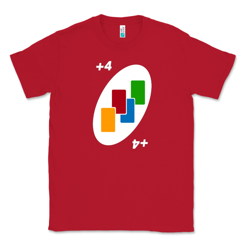 Uno Card Game Draw Four Classic Tee by PixelWave | Teevron