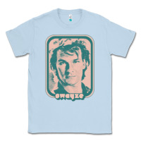 Dusty Blue patrick swayze retro 80s fan aesthetic design Classic Tee - PixelWave