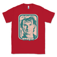 Red patrick swayze retro 80s fan aesthetic design Classic Tee - PixelWave