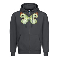 Smoke Cabbage Butterfly Zipper Hoodie - LillyAllenDesigns