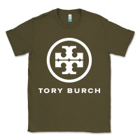 Army Green white burch tory Classic Tee - PixelWave