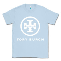 Dusty Blue white burch tory Classic Tee - PixelWave