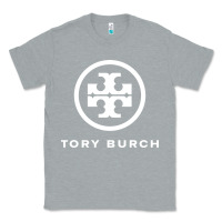 Heather Grey white burch tory Classic Tee - PixelWave