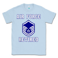 Dusty Blue military master sergeant air force retired t shirt Classic Tee - PixelWave