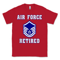 Red military master sergeant air force retired t shirt Classic Tee - PixelWave