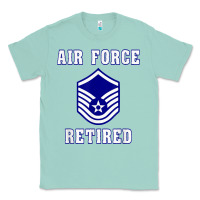 Seafoam military master sergeant air force retired t shirt Classic Tee - PixelWave