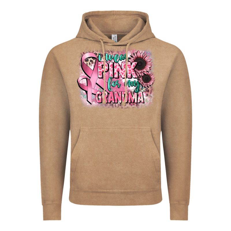I Wear Pink For My Grandma Vintage Hoodie by CowGirlArtShop | Teevron