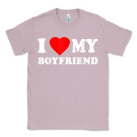 Lilac I Love My Boyfriend T-Shirt Classic Tee - PixelWave