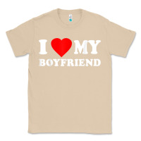 Mushroom I Love My Boyfriend T-Shirt Classic Tee - PixelWave