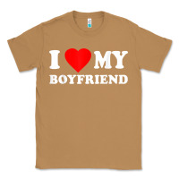 Toasted Coconut I Love My Boyfriend T-Shirt Classic Tee - PixelWave