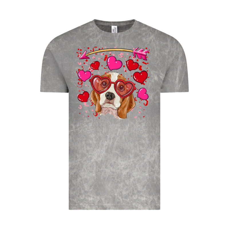 Valentines Day  Beagle Vintage Tee by RanaPortraitStore | Teevron