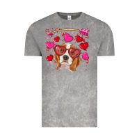 Cloud Rock Valentines day  beagle Vintage Tee - RanaPortraitStore