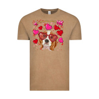 Vintage Coffee Valentines day  beagle Vintage Tee - RanaPortraitStore