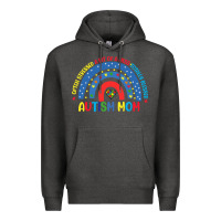 Charcoal Heather often stressed a bit of a mess totally blessed aut Premium Hoodie - CowhideDigitalArt