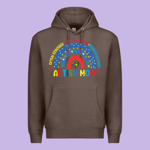 Often Stressed A Bit Of A Mess Totally Blessed Aut Premium Hoodie Designed By Cowhidedigitalart