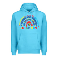 Ocean Blue often stressed a bit of a mess totally blessed aut Premium Hoodie - CowhideDigitalArt
