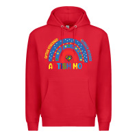 Red often stressed a bit of a mess totally blessed aut Premium Hoodie - CowhideDigitalArt
