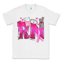 White Breast Cancer RN Registered Nurse Classic Tee - texasbilliewilder