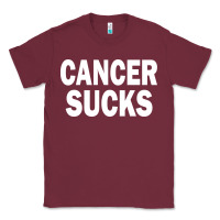 Burgundy cancer sucks Classic Tee - PixelWave