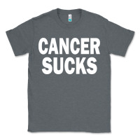 Charcoal Heather cancer sucks Classic Tee - PixelWave