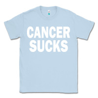 Dusty Blue cancer sucks Classic Tee - PixelWave