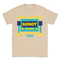 Mushroom it's robot fighting time funny robotics engineer battle bots Classic Tee - PixelWave