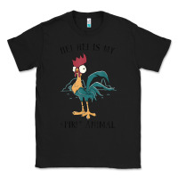 Black Moana Hei Hei Is My Spirit Animal Portrait Classic Tee - PixelWave