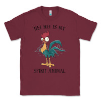 Burgundy Moana Hei Hei Is My Spirit Animal Portrait Classic Tee - PixelWave