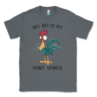 Charcoal Heather Moana Hei Hei Is My Spirit Animal Portrait Classic Tee - PixelWave