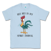 Dusty Blue Moana Hei Hei Is My Spirit Animal Portrait Classic Tee - PixelWave