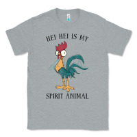 Heather Grey Moana Hei Hei Is My Spirit Animal Portrait Classic Tee - PixelWave