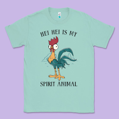 Moana Hei Hei Is My Spirit Animal Portrait Classic Tee Designed By Pixelwave