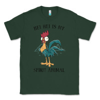 Sports Green Moana Hei Hei Is My Spirit Animal Portrait Classic Tee - PixelWave