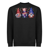 Black American Gnomes Heavyweight Sweatshirt - CowhideDigitalArt