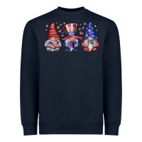Navy American Gnomes Heavyweight Sweatshirt - CowhideDigitalArt