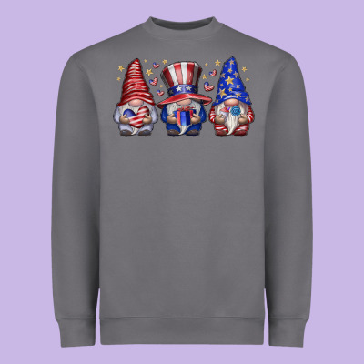 American Gnomes Heavyweight Sweatshirt Designed By Cowhidedigitalart