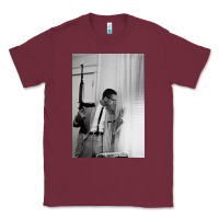 Burgundy malcolm x Classic Tee - Craftify